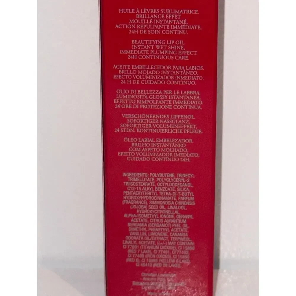 NIB Christian Louboutin Loubibelle Lip Oil Rose Paradise 813O 4.5ml / 0.15 oz